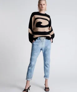 Denim Jeans|ONE TEASPOON Aced Shabbies Drawstring Boyfriend Jeans