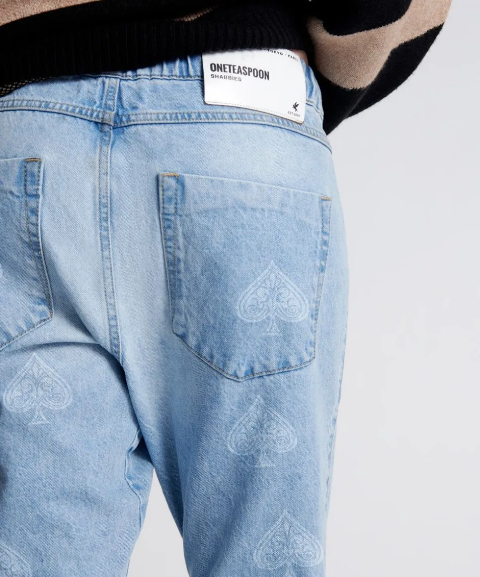 Denim Jeans|ONE TEASPOON Aced Shabbies Drawstring Boyfriend Jeans