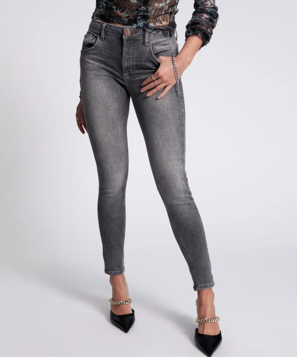 Denim Jeans|ONE TEASPOON Acid Grey Freebirds Ii High Waist Skinny Jeans