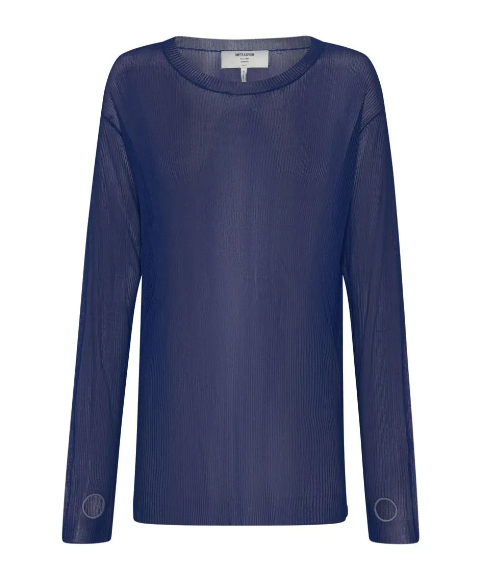 Knitwear|ONE TEASPOON Amity Sheer Rib Longsleeve Sweater
