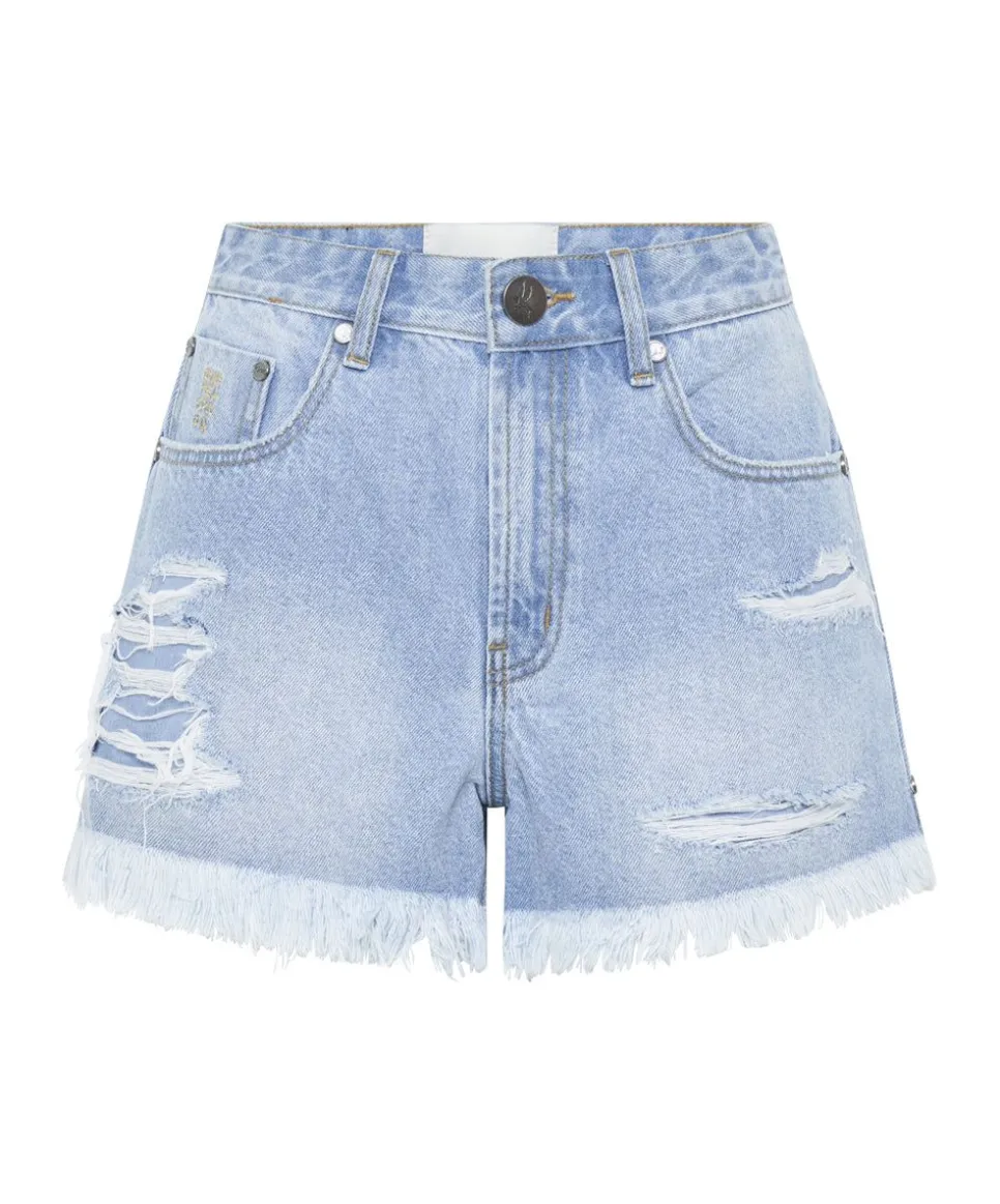Denim Shorts|ONE TEASPOON Arctic Blue Bonitas High Waist Denim Shorts
