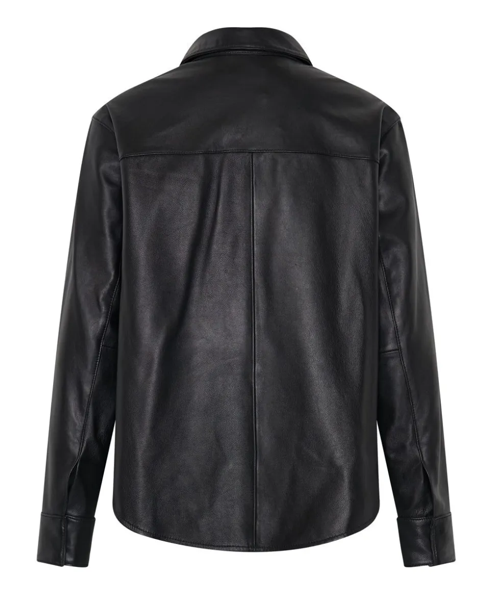 Leather Jackets|ONE TEASPOON Aria Leather Oversized Shacket