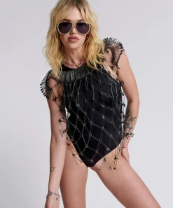 Tops|ONE TEASPOON Armoured Hand Made Body Piece