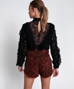 Shirts|ONE TEASPOON Awakened Embroidered Longsleeve Top