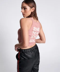 Tees & Tanks|ONE TEASPOON Bamboo Logo Rally Tank