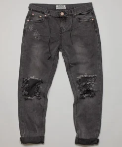 Denim Jeans|ONE TEASPOON Basalt Black Awesome Baggies