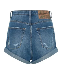 Denim Shorts|ONE TEASPOON Bay Blue Bandit High Waist Denim Shorts