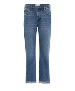 Denim Jeans|ONE TEASPOON Bay Blue Hooligans Mid Waist Relaxed Cropped Jeans