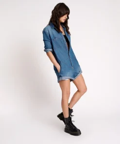 Denim Jumpsuits|ONE TEASPOON Bay Blue Prophecy Jumpsuit