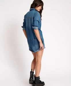 Denim Jumpsuits|ONE TEASPOON Bay Blue Prophecy Jumpsuit