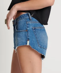 Denim Shorts|ONE TEASPOON Bay Blue The One Fitted Cheeky Denim Shorts