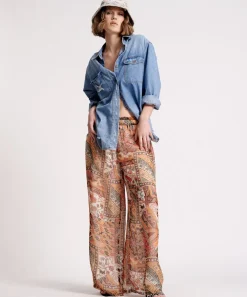 Bottoms|ONE TEASPOON Bazaar Paisley Palazzo Pants