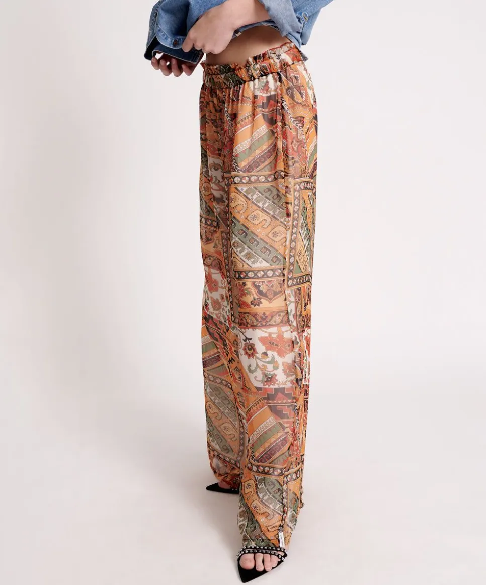 Bottoms|ONE TEASPOON Bazaar Paisley Palazzo Pants