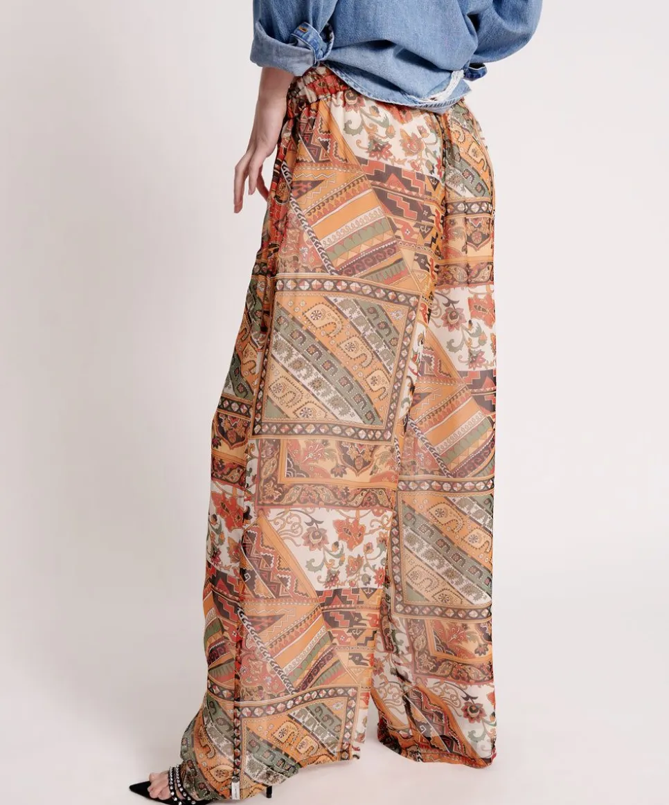 Bottoms|ONE TEASPOON Bazaar Paisley Palazzo Pants