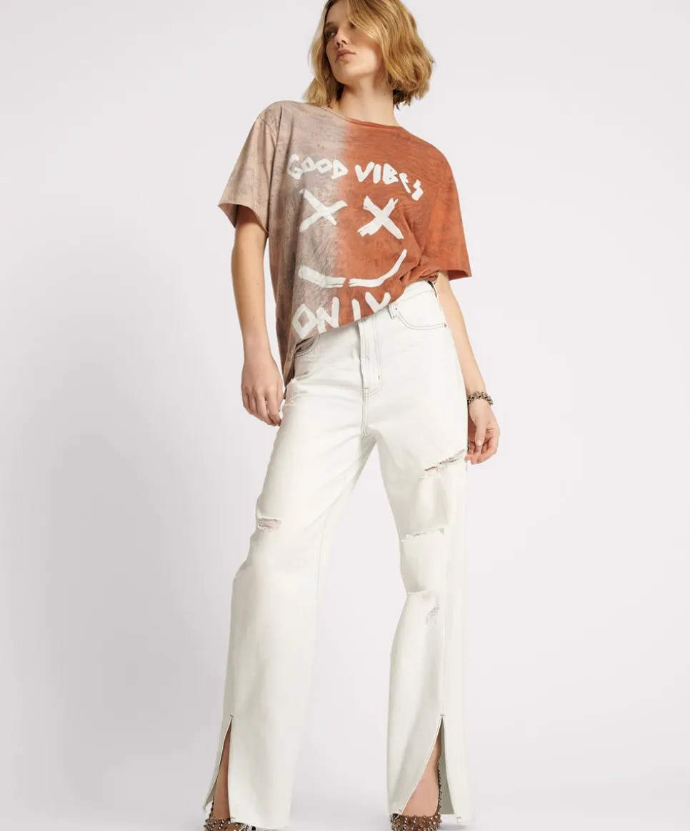 Denim Jeans|ONE TEASPOON Bel Air Billie Low Slung Straight Leg Mid Waist Denim Jeans