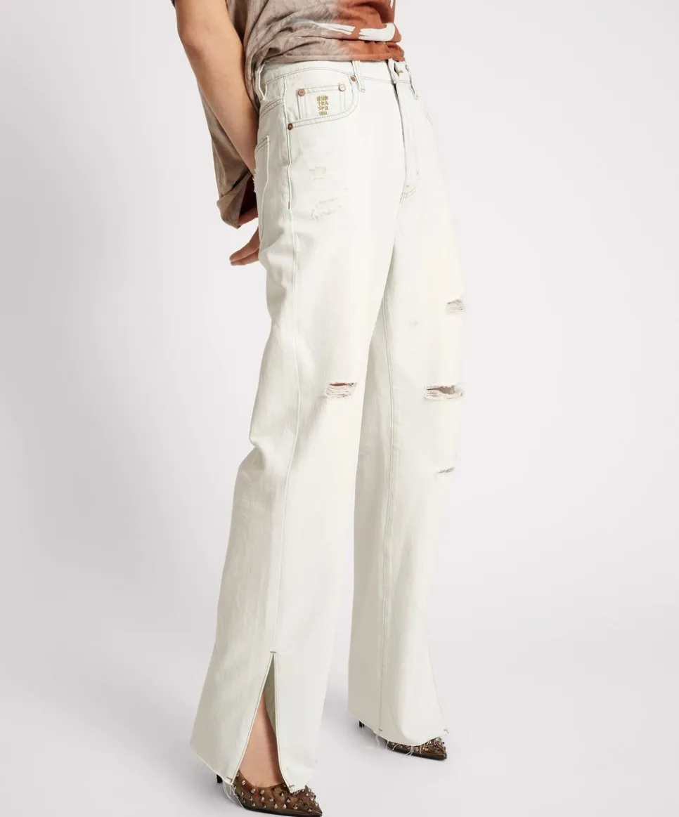 Denim Jeans|ONE TEASPOON Bel Air Billie Low Slung Straight Leg Mid Waist Denim Jeans