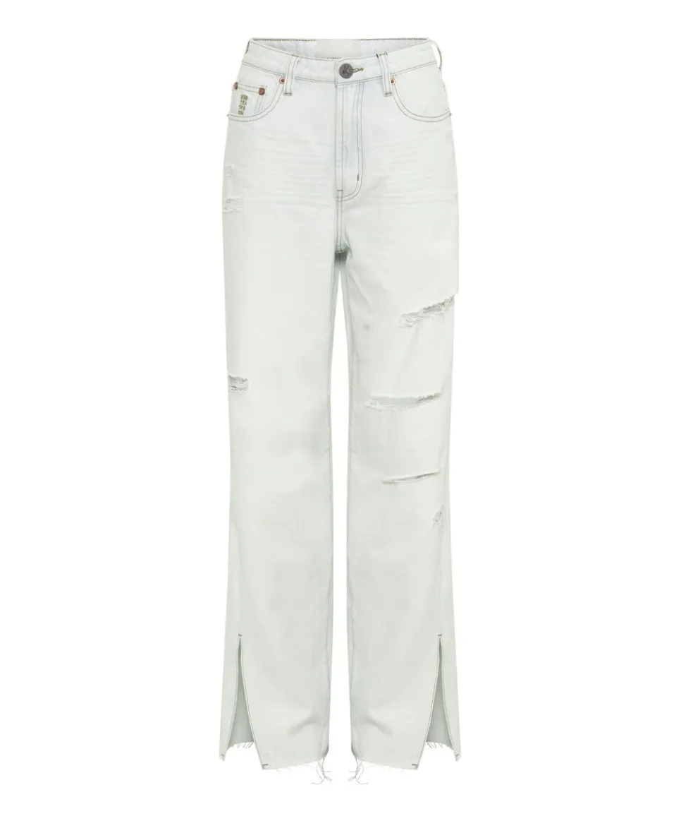 Denim Jeans|ONE TEASPOON Bel Air Billie Low Slung Straight Leg Mid Waist Denim Jeans