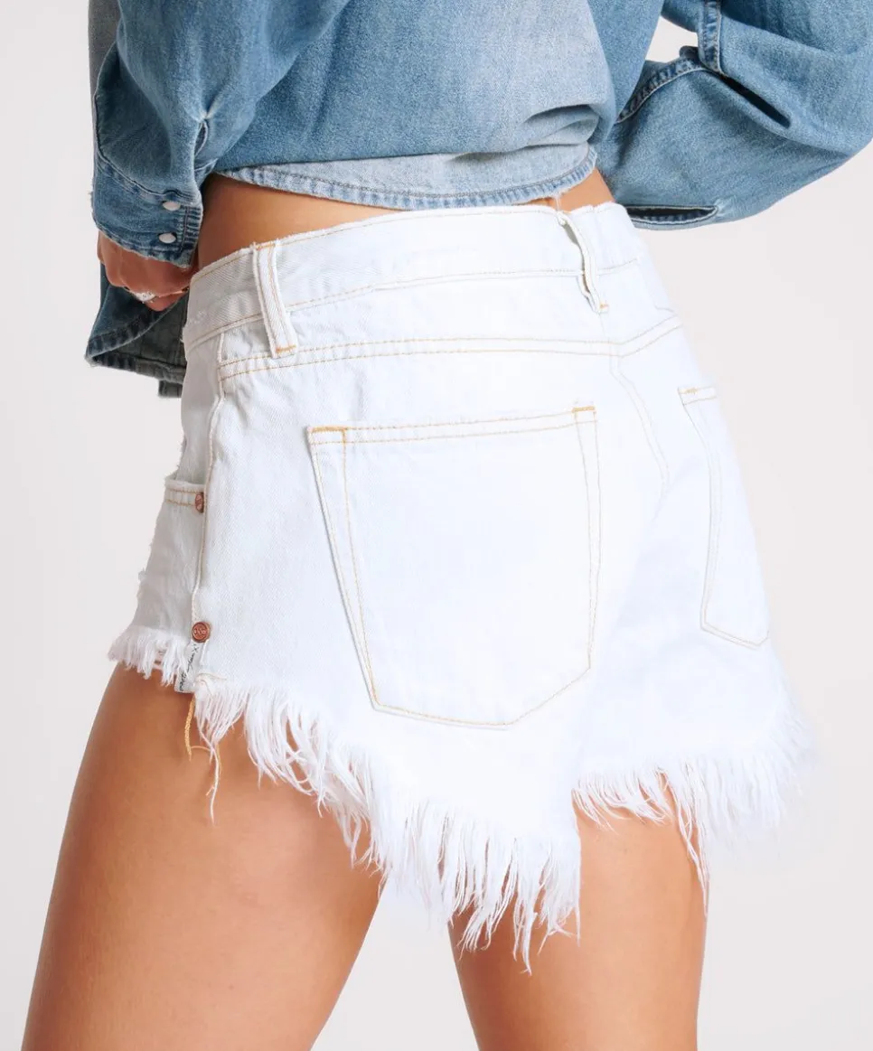 Denim Shorts|ONE TEASPOON Bel Air Blue Bonitas Low Waist Denim Shorts