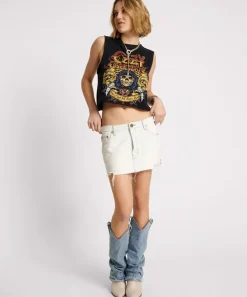 Denim Skirts|ONE TEASPOON Bel Air Blue Sloane Denim Mini Skirt