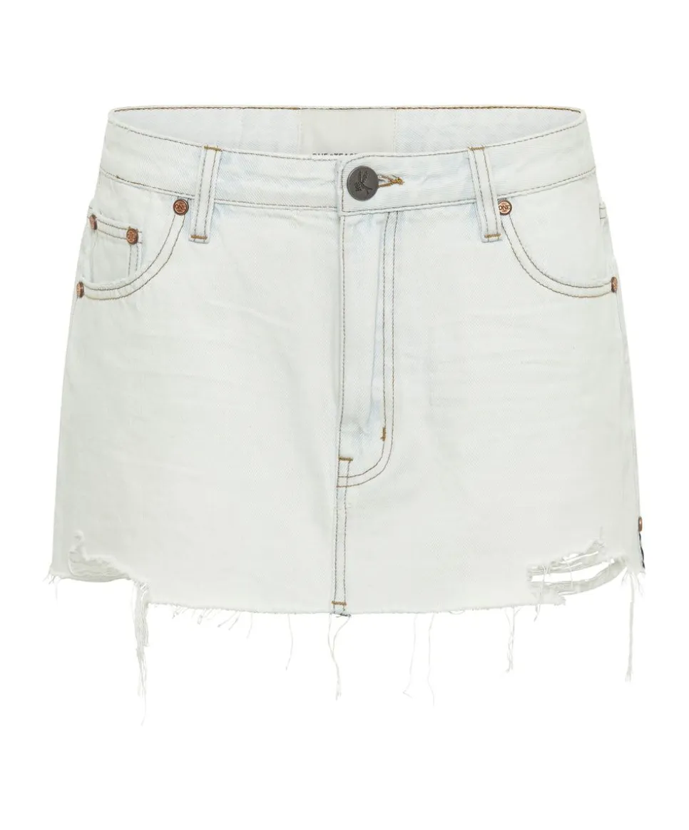 Denim Skirts|ONE TEASPOON Bel Air Blue Sloane Denim Mini Skirt