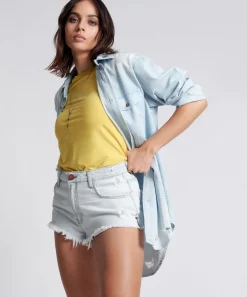 Denim Shorts|ONE TEASPOON Bel Air Blue The One Fitted Cheeky Denim Shorts