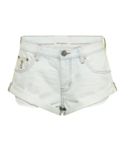 Denim Shorts|ONE TEASPOON Bel Air Stripe Bandits Low Waist Denim Shorts