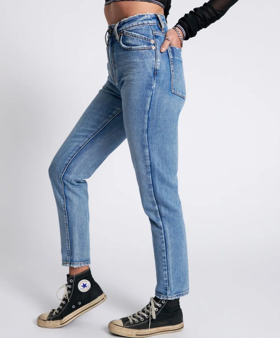 Denim Jeans|ONE TEASPOON Berlin Blue Legend High Waist Mom Jeans