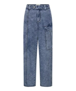 Denim Jeans|ONE TEASPOON Berlin Blue New Fiction Wide Leg Cargo Jeans
