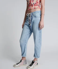 Denim Jeans|ONE TEASPOON Best Blue Laced Bandits Relaxed Jeans