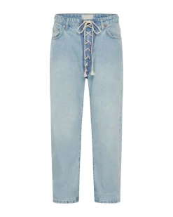 Denim Jeans|ONE TEASPOON Best Blue Laced Bandits Relaxed Jeans