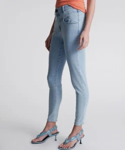 Denim Jeans|ONE TEASPOON Best Blue Preachers High Waist Skinny Jeans