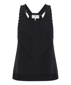 Tops|ONE TEASPOON Black Acid Lace Charleston Top