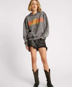 Denim Shorts|ONE TEASPOON Black Foil Bonitas High Waist Denim Shorts