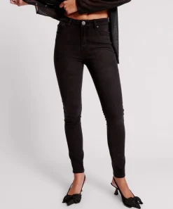 Denim Jeans|ONE TEASPOON Black Freebirds Ii High Waist Stretch Skinny Jeans