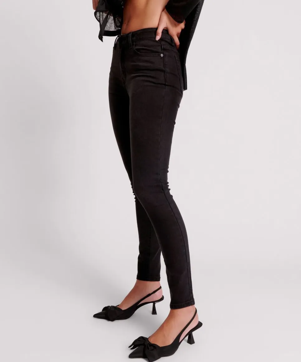 Denim Jeans|ONE TEASPOON Black Freebirds Ii High Waist Stretch Skinny Jeans