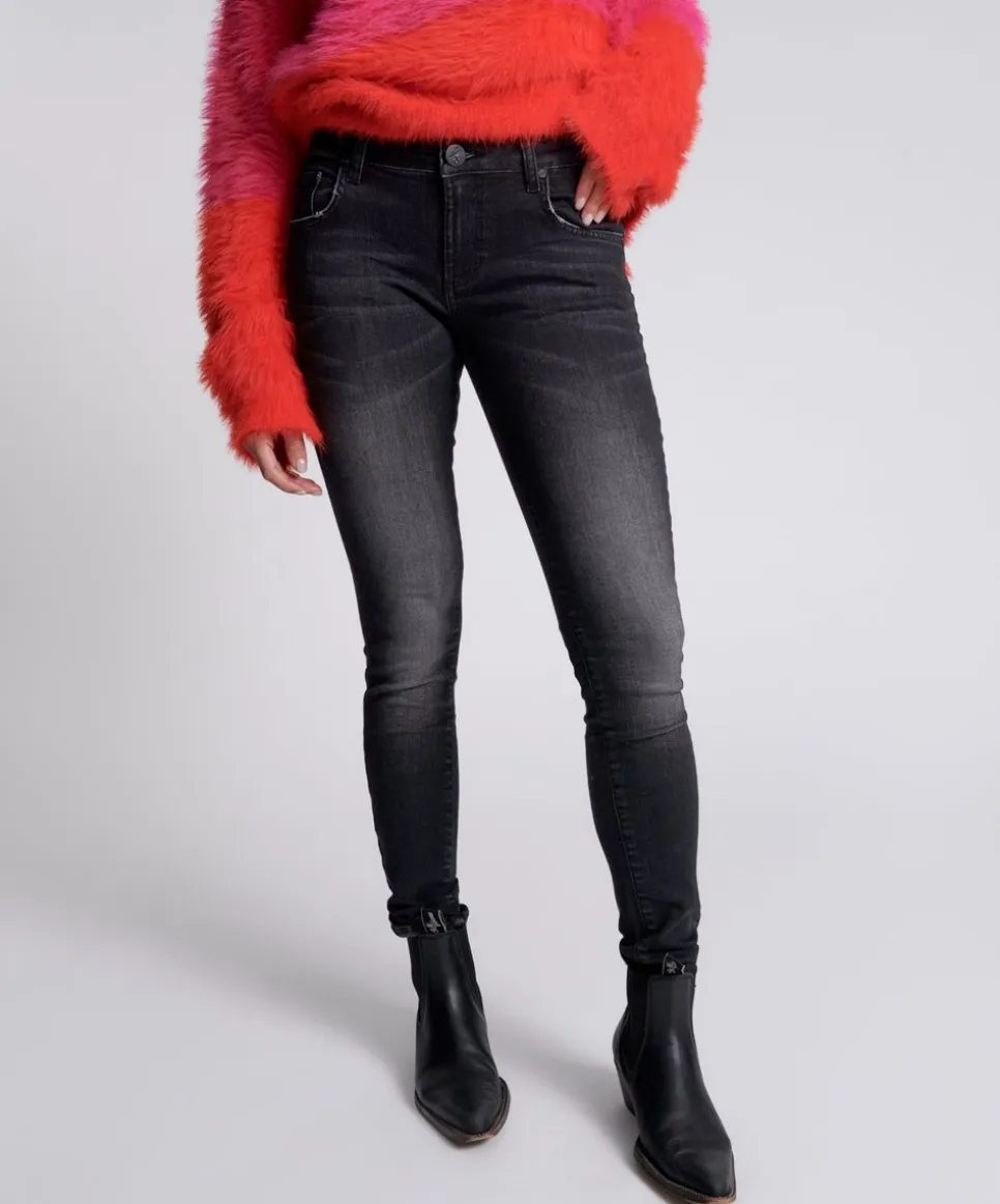 Denim Jeans|ONE TEASPOON Black Freebirds Ii Low Waist Skinny Jeans