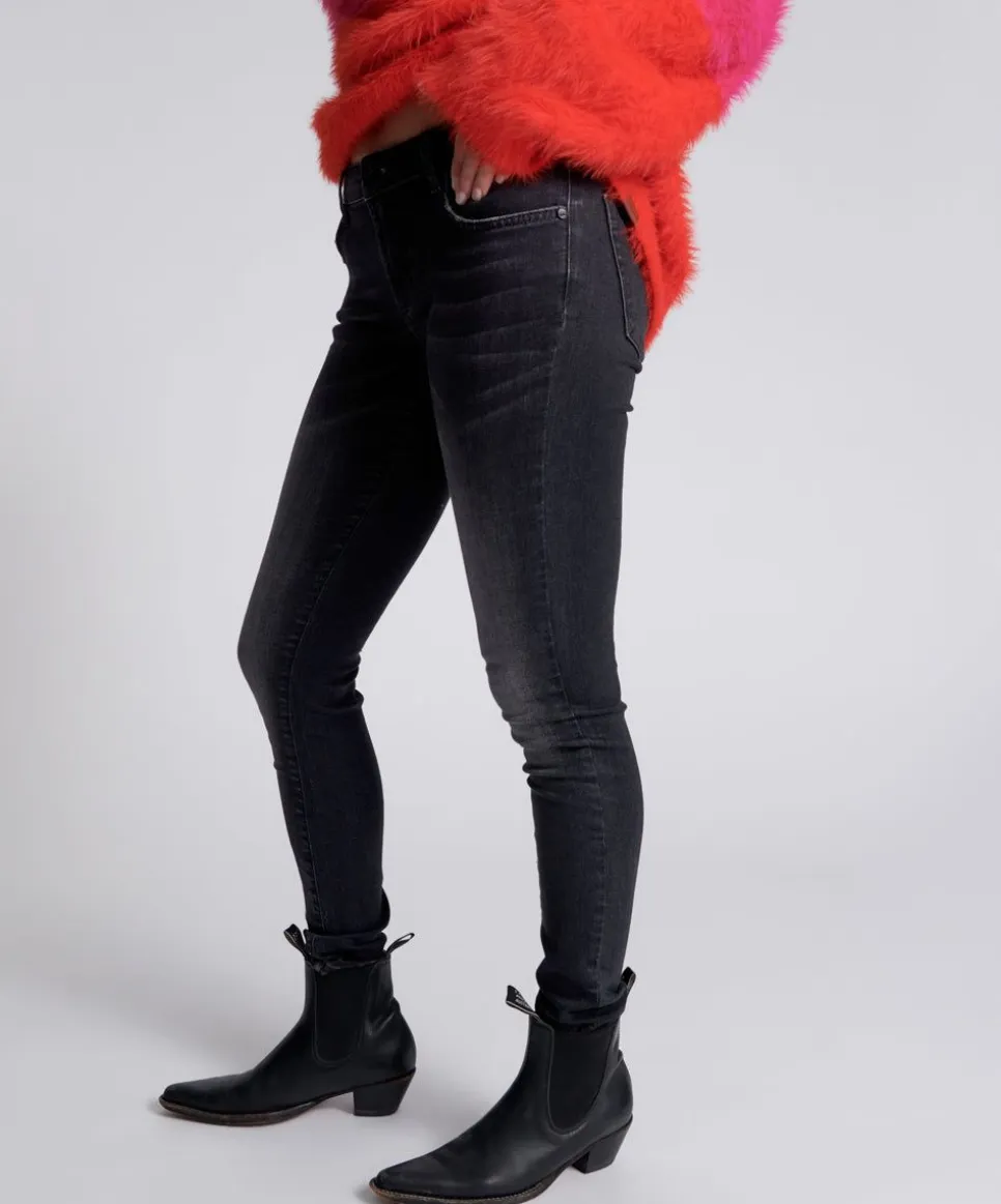 Denim Jeans|ONE TEASPOON Black Freebirds Ii Low Waist Skinny Jeans