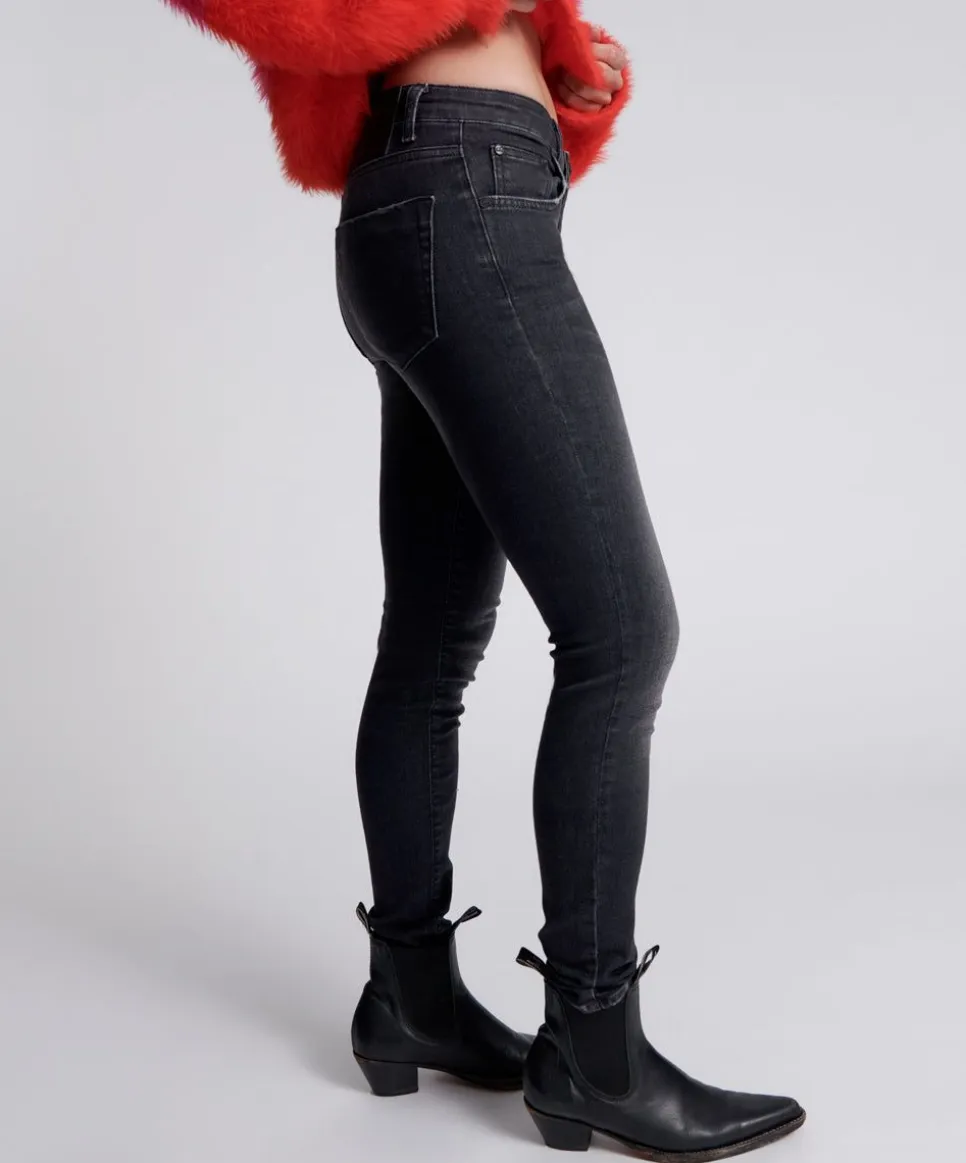 Denim Jeans|ONE TEASPOON Black Freebirds Ii Low Waist Skinny Jeans