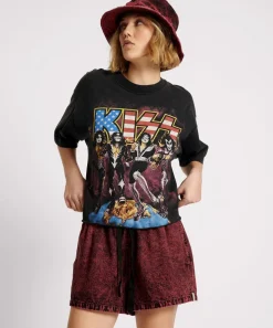 Denim Shorts|ONE TEASPOON Black Heart Denim Boxer Shorts