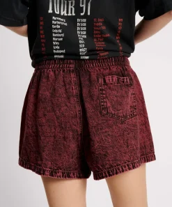 Denim Shorts|ONE TEASPOON Black Heart Denim Boxer Shorts