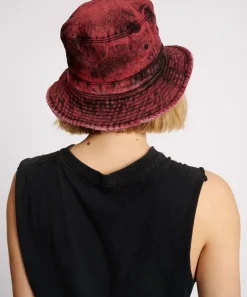 Accessories|ONE TEASPOON Black Heart Denim Bucket Hat