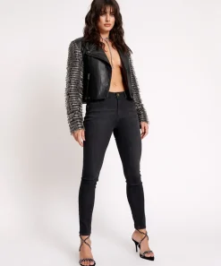 Denim Jeans|ONE TEASPOON Black Ink Freebirds Ii High Waist Fitted Jeans