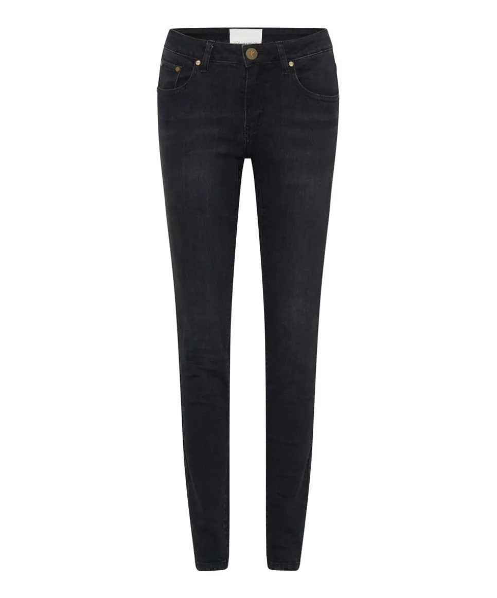 Denim Jeans|ONE TEASPOON Black Ink Freebirds Ii Low Waist Fitted Jeans