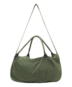 Accessories|ONE TEASPOON Black Khaki Denim Overnighter Bag