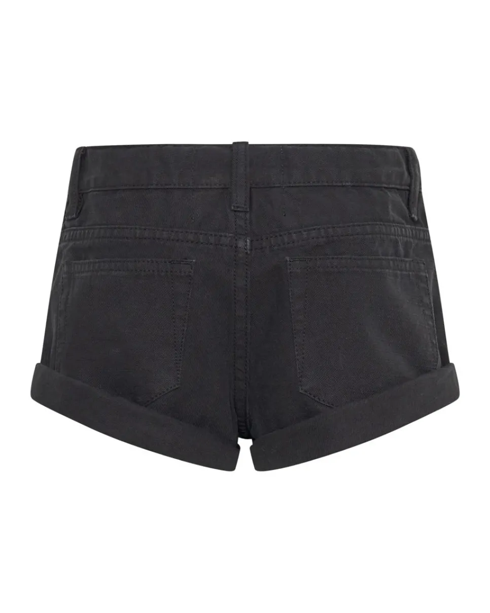 Clothing|ONE TEASPOON Black Kids Bandit Shorts