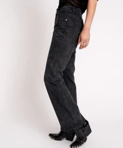 Denim Jeans|ONE TEASPOON Black Lace Charlie Slim High Waist Bootcut Jeans