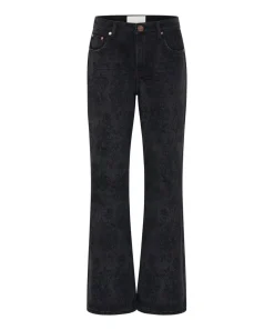 Denim Jeans|ONE TEASPOON Black Lace Charlie Slim High Waist Bootcut Jeans