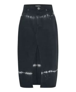 Denim Skirts|ONE TEASPOON Black Magic Rocko Long Length Denim Skirt