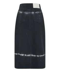 Denim Skirts|ONE TEASPOON Black Magic Rocko Long Length Denim Skirt
