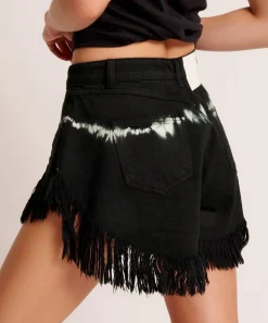 Denim Shorts|ONE TEASPOON Black Magic Scout High Waist Flippy Denim Shorts